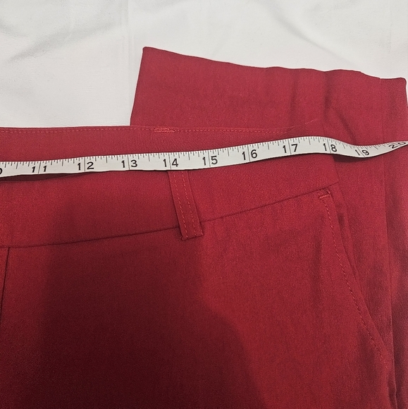 NWT! Rafaella Red Pull On Pants Rio Red! - Picture 4 of 7
